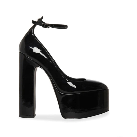 NWB Steve Madden Skyrise Platform in Black Patent 7.5 - Picture 1 of 7